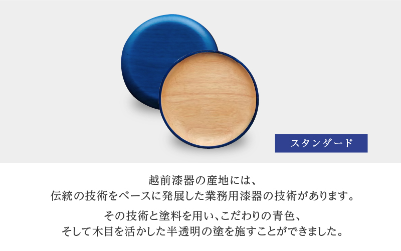 Kyutarou BLUE　片面丸皿　スタンダード