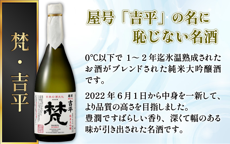 【ふるさと納税】【鯖江の銘酒を贅沢に飲み比べ】【先行予約】【限定120セット】【2025年2月10日～順次発送】世界の梵 日本酒6種飲み比べ