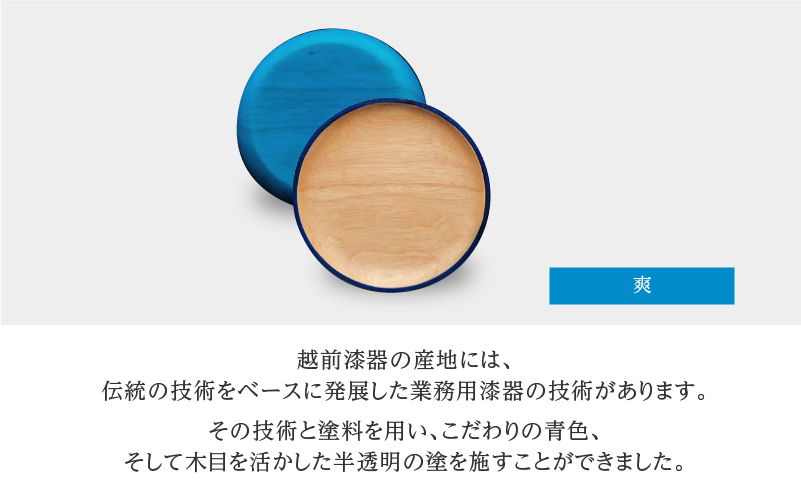 Kyutarou BLUE　片面丸皿　爽