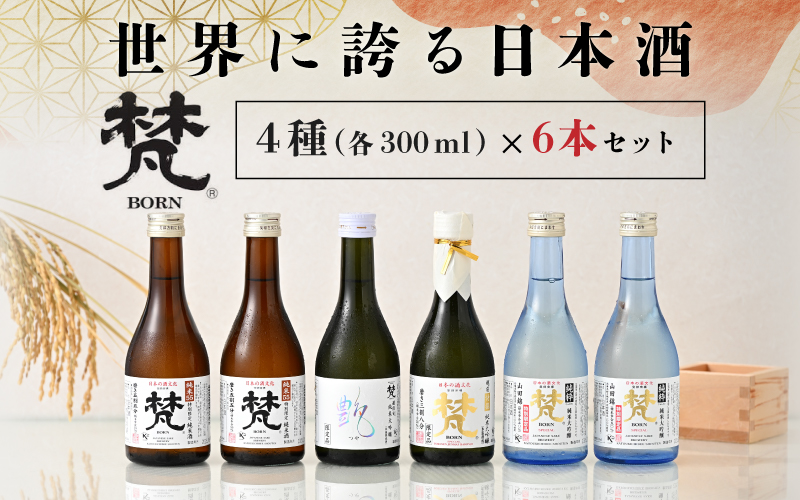世界に誇る日本酒！梵4種セット　6本セット