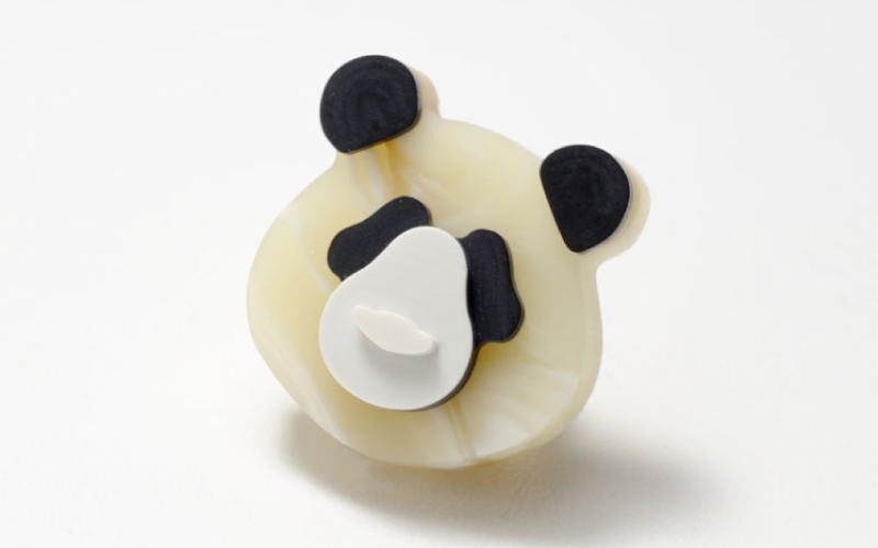めがね素材で作る『ANIMALE（アニマーレ）Sabae アニマルピンズ』 パンダ