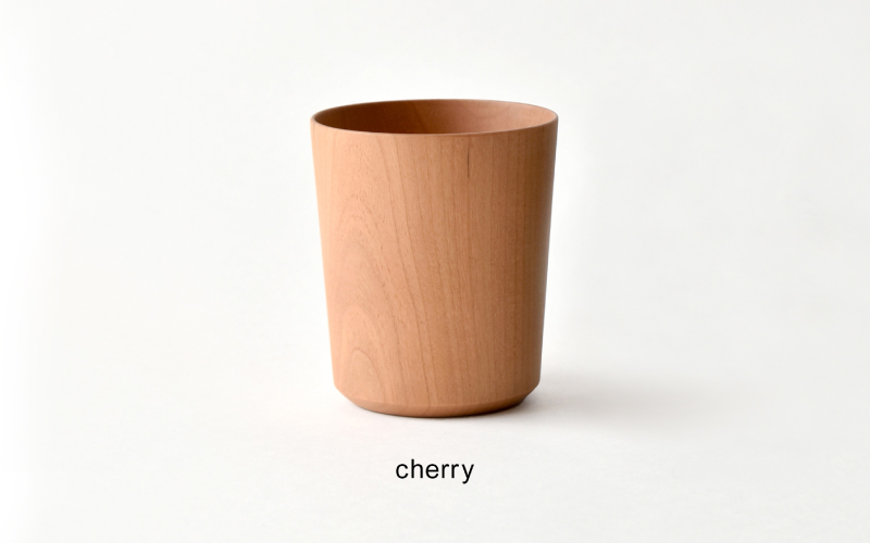 【Hacoa】食卓に温もりを添える天然木チェリーのコップ「Wooden Cup」