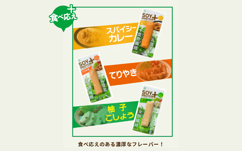 SOY PROTEIN＋ ソイプロテインプラス バータイプ 各フレーバー8個　計24個 / スパイシーカレー / てりやき / 柚子こしょう