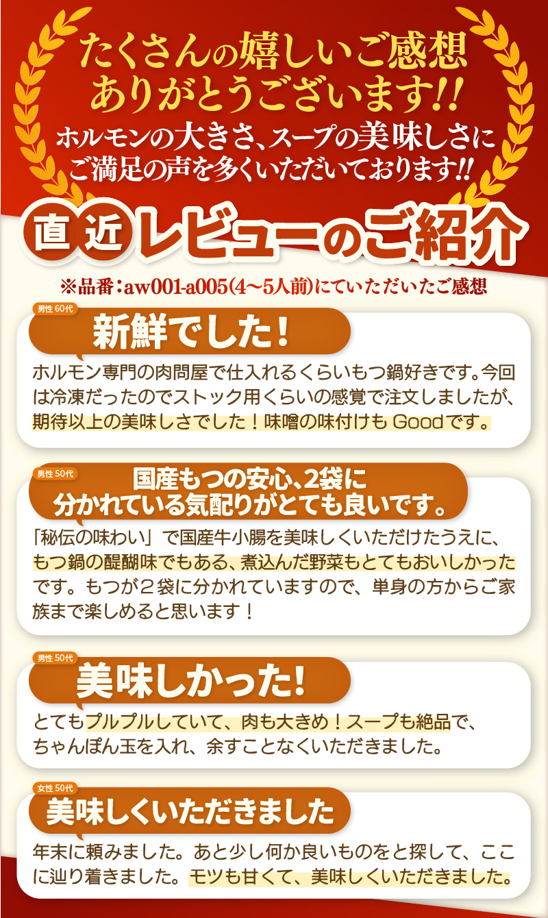 ぷるるんもつ鍋セット×3セット（約12～15人前）越前のホルモン屋 国産牛 ／ 味噌 モツ鍋 小腸 ホルモン 鍋 国産 国産牛 牛ホルモン おつまみ 冷凍 人気 やみつき キャンプ アウトドア [aw001-b001]