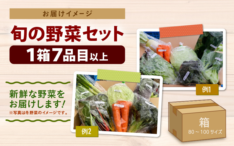 【5営業日発送！】農家直送 旬の野菜セット 7品目以上 1箱 [aw028-a012]