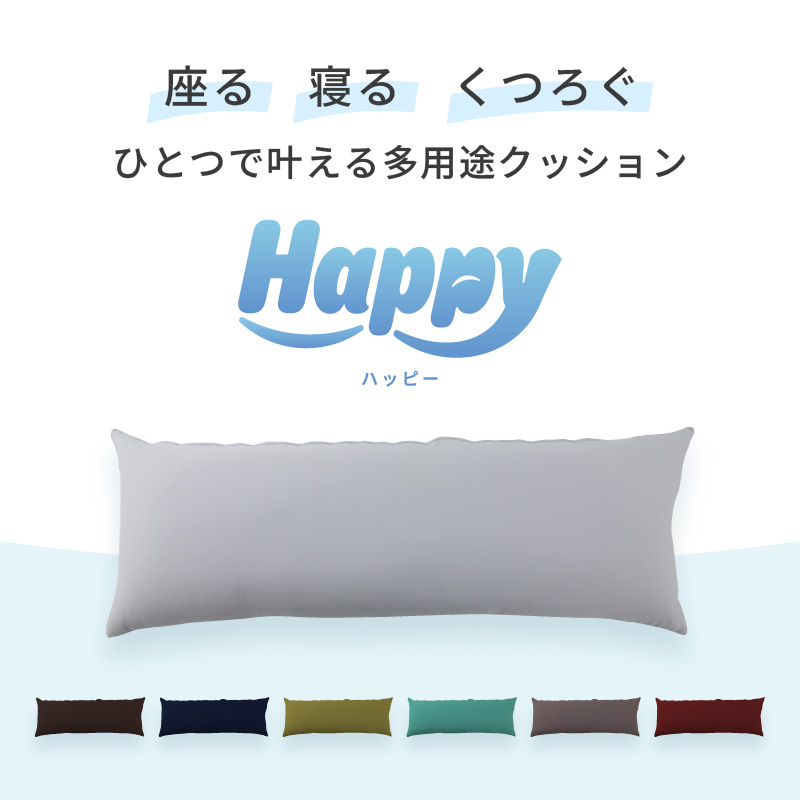 【ナイルブルー】ワンルームにも◎軽量＆万能ビーズクッション｜ハッピースリム [aw055-c004_05]