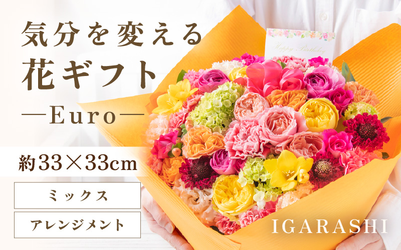気分を変える花ギフト Euro(アレンジメント・ミックス) [aw062-c003_01]