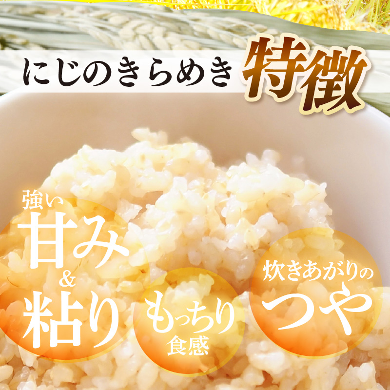【先行予約】【令和8年産】 にじのきらめき うまみ玄米 5kg ／ 鮮度抜群 5キロ 福井県あわら産 玄米 お米 ※2026年9月下旬より順次発送 [aw071-a016]