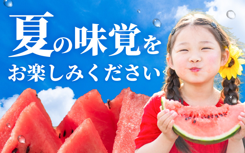 【先行予約】藤重農園の露地スイカ 羅皇ザ・スイート １玉（約7kg）※2027年7月中旬以降順次発送 [aw083-a004]