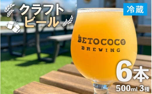 【おまかせ】クラフトビール 500ml 3種×2本（計6本）  / ビール お酒 地ビール 缶ビール 缶 IPA おしゃれ 晩酌 ギフト 福井県 あわら市 [aw093-b001]