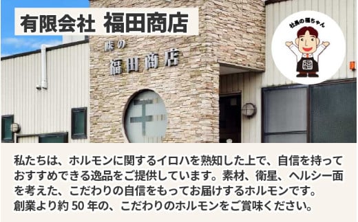 越前ホルモン屋 味噌漬け 人気ホルモンセット（計1kg）約8～10人前 ／ 味付け肉 豚肉 牛肉 小分け タレ漬け 焼肉 バーベキュー 冷凍 人気 キャンプ飯 BBQ 焼くだけ 時短調理 [aw001-a011]