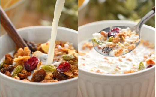 ＜定期便3回＞ 無添加 フルーツグラノーラ 250g×3袋 750g（計2.25kg）自家製 フルーツグラノーラ ／ 着色料不使用 オーガニック 果物 ドライフルーツ オートミール ヨーグルト 牛乳 シリアル 朝食 グルメ お取り寄せ ギフト 国産 ドライフルーツ ミックス クランベリー レーズン ナッツ きび砂糖 小分け グラノラ [aw051-c001]