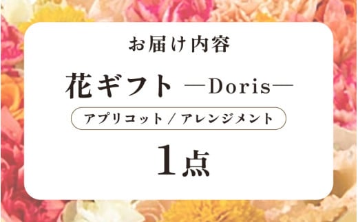 気分を変える花ギフト Doris(アレンジメント・アプリコット) [aw062-b002_05]