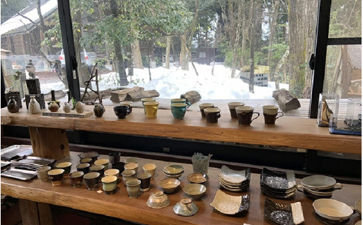 （カラ－：青色）越前オリベ飯碗 [aw052-a003_01]