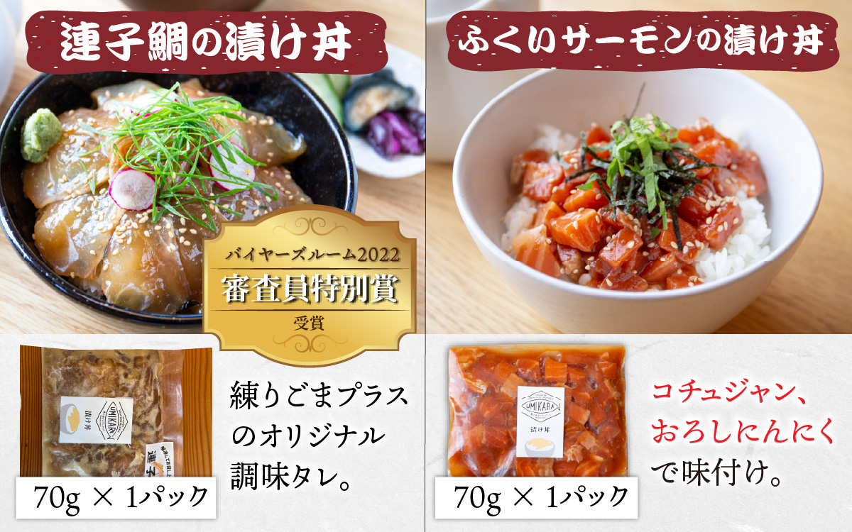 干物屋さんの漬け丼　オススメ5パック【急速冷凍】（プロトン凍結）