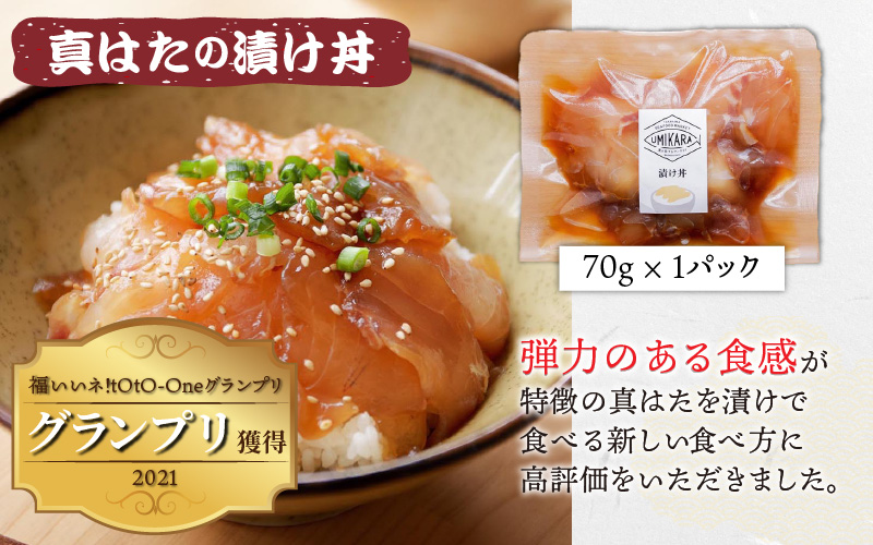 干物屋さんの漬け丼　オススメ5パック【急速冷凍】（プロトン凍結）