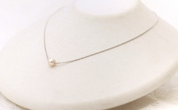 若狭パール 艶々あこや真珠　至宝の7mm一粒ペンダント C ファッション アクセサリー ネックレス 