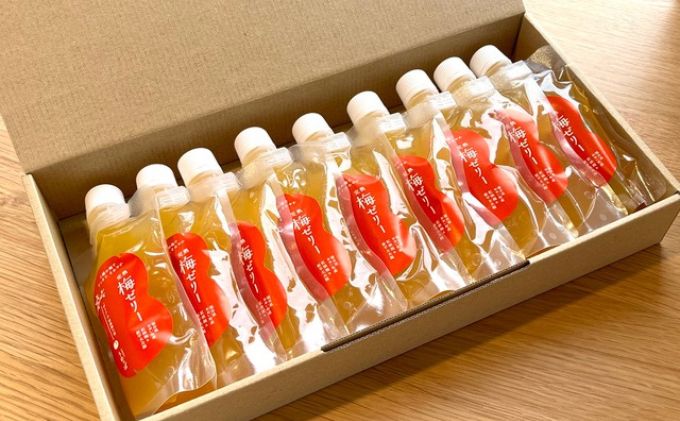 うめっぽの完熟梅ゼリー9本セット　福井県おおい町産梅使用 発酵食品 梅肉 詰め合わせ 