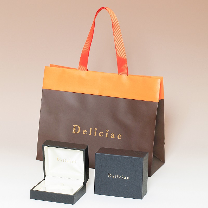 Deliciae K18YG テニスブレスレット【18cm】ダイヤモンド【ライトBR】【2.0ct】エクセレントロック付 　商品番号TB-2_18_RB_k18yg