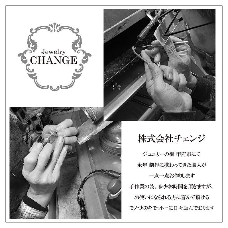 K18PG/YG ブルートパーズ/ダイヤモンド 手作り イヤーカフ ジュエリー 03188