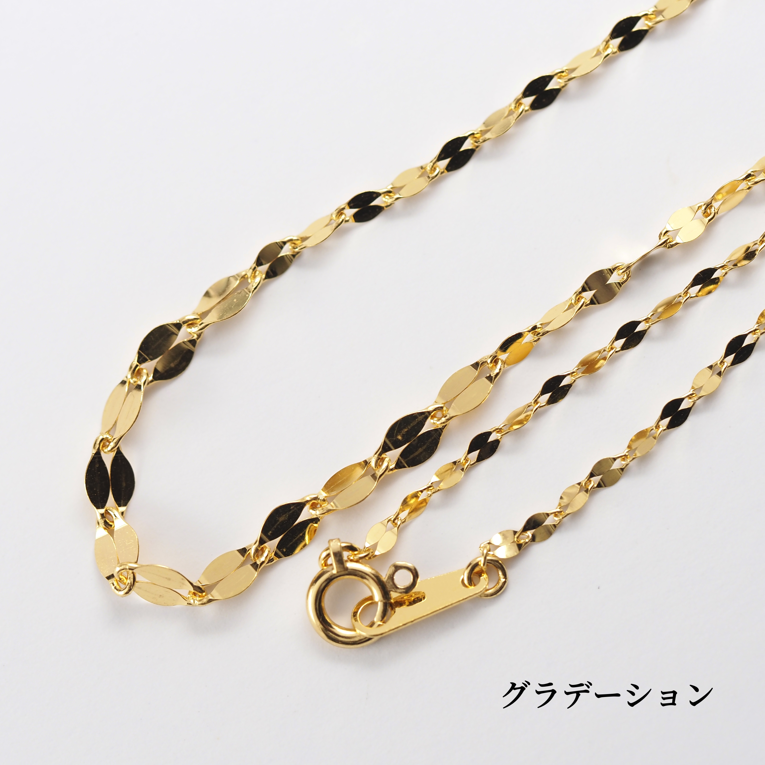 K24 pure gold/ピュアゴールド グラデーション ネックレス 14203