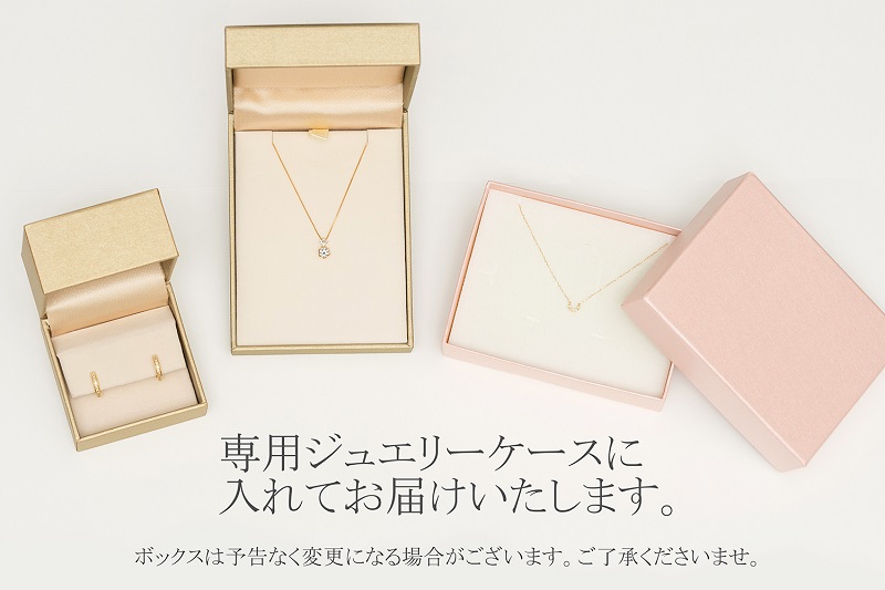 【ジュエリーの街甲府市】18金ダイヤモンドフープピアス(0.1ct)