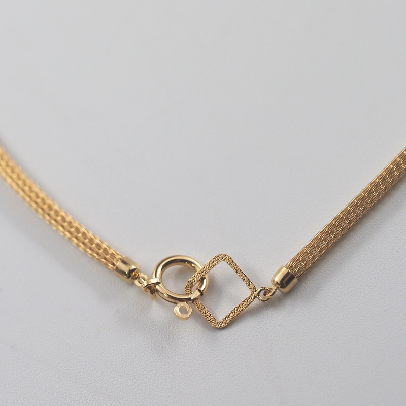 K18 メッシュのロープネックレス　14369