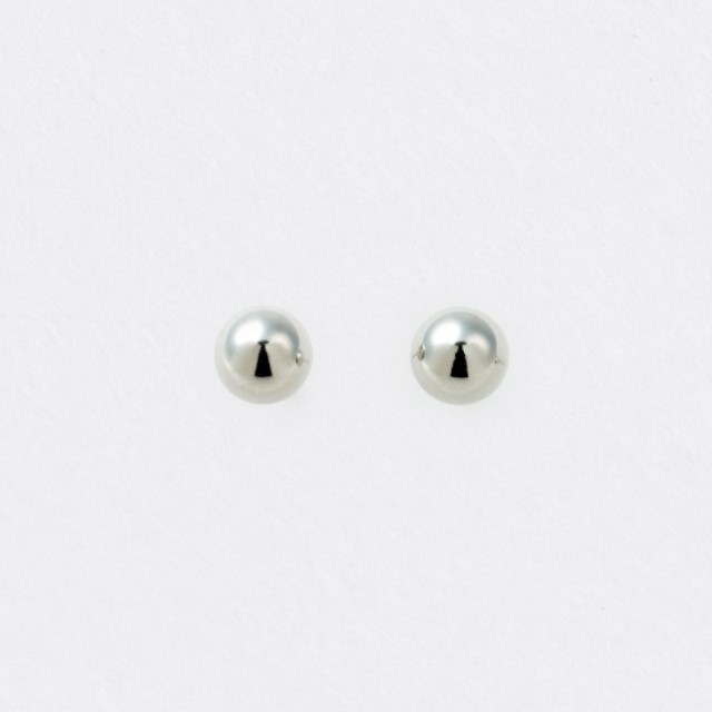 【甲府ジュエリー】Pt900プラチナ　丸玉ピアス　5mm（17800499）