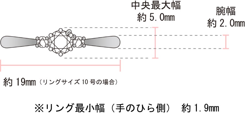 Pt900　ハローキティ×メイフェア指輪【タワーブリッジ】（婚約指輪転用可）LF1362