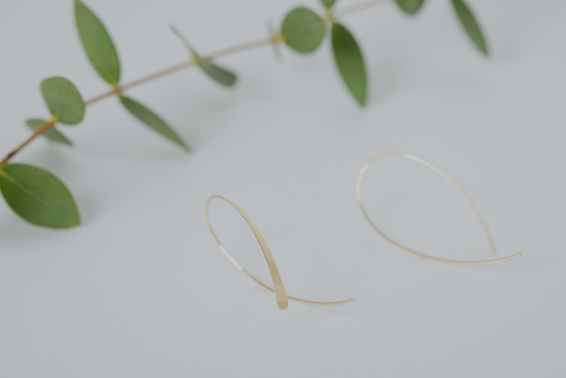 【甲府ジュエリー】K18　フックピアス（15125169）