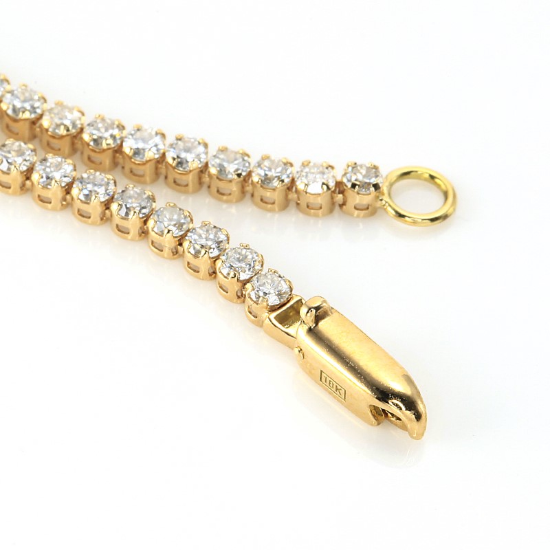 Deliciae テニスブレスレット K18YG 天然ダイヤモンド【トータル1.8ct】16cm DTB-6-YG-0181-S16