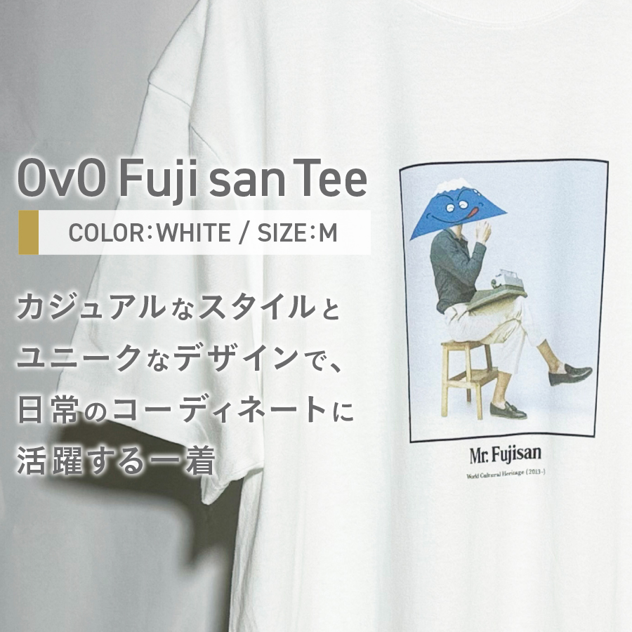 Tã·ã£ã åè¢ WHITE Mãµã€ãº ç¶¿100ïŒ
ã OvO Fuji san Tee ã ãŠãã»ãã¯ã¹ ã«ãžã¥ã¢ã« ãã¡ãã·ã§ã³ çœ ãã¯ã€ã å¯å£«å±±