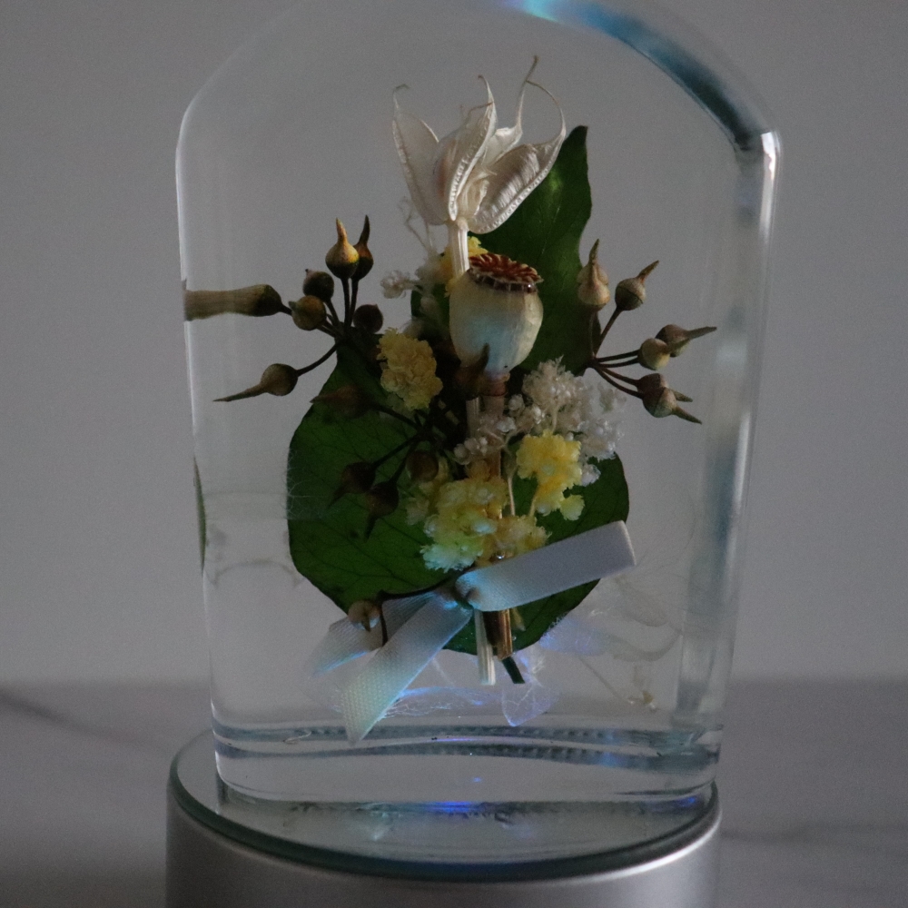 【LEDライト付】ハーバリウムアレンジメント