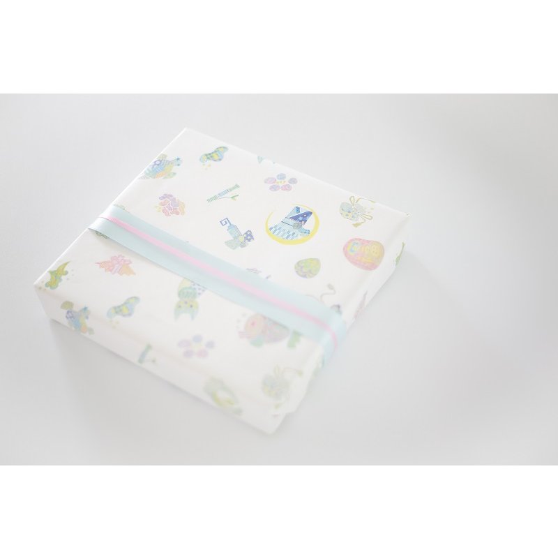 ファースト着物と袴のセット 男の子用（麻の葉文様/紺）