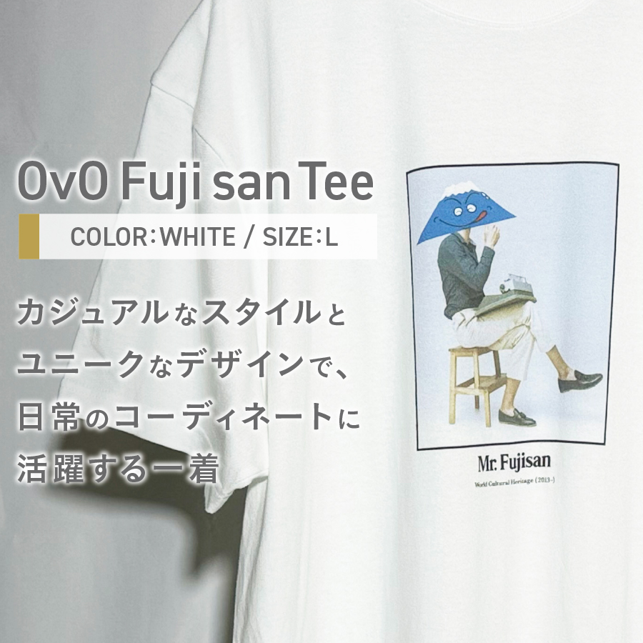 Tã·ã£ã åè¢ WHITE ãµã€ãº ç¶¿100ïŒ
ã OvO Fuji san Tee ã ãŠãã»ãã¯ã¹ ã«ãžã¥ã¢ã« ãã¡ãã·ã§ã³ çœ ãã¯ã€ã å¯å£«å±±