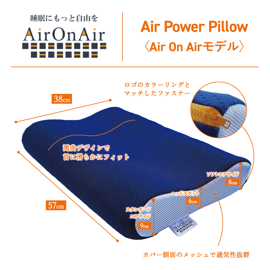 AirPowerPillow　枕　エア構造枕　AirOnAirモデル