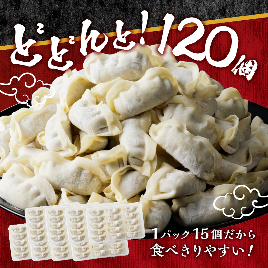 こだわりつづけた無敵味！富士山北麓餃子120個！