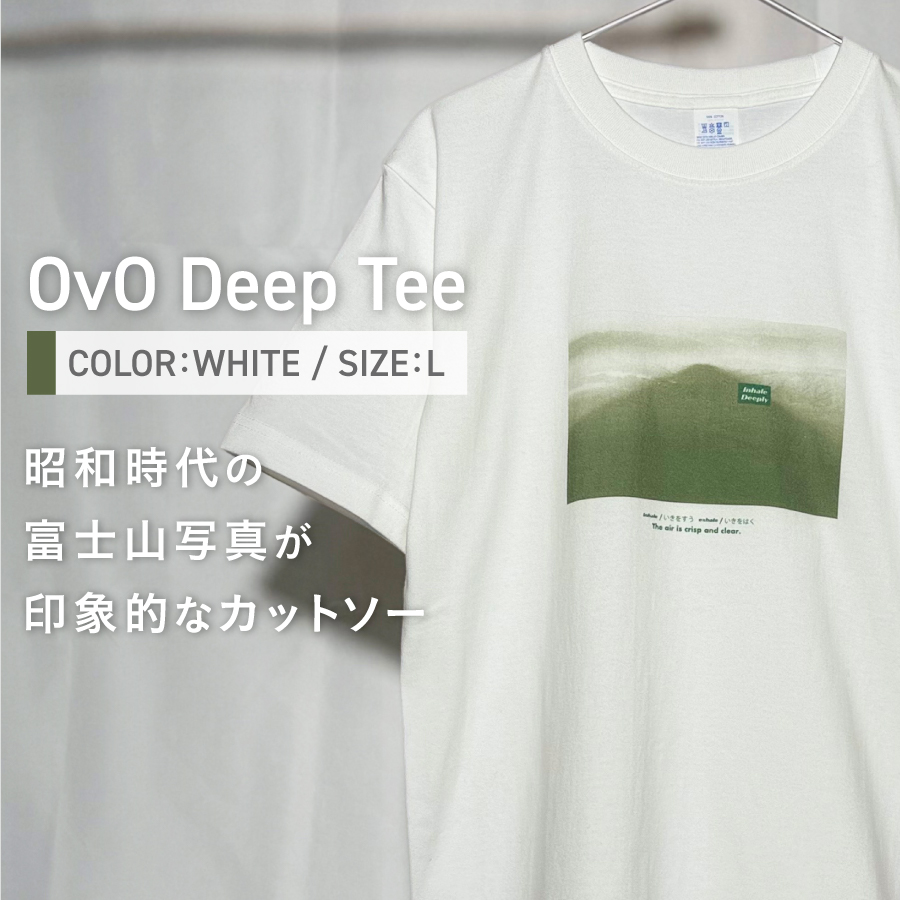 Tã·ã£ã åè¢ WHITE ãµã€ãº ç¶¿100ïŒ
ã OvO Deep Tee ã ãŠãã»ãã¯ã¹ ã«ãžã¥ã¢ã« ãã¡ãã·ã§ã³ çœ ãã¯ã€ã å¯å£«å±±