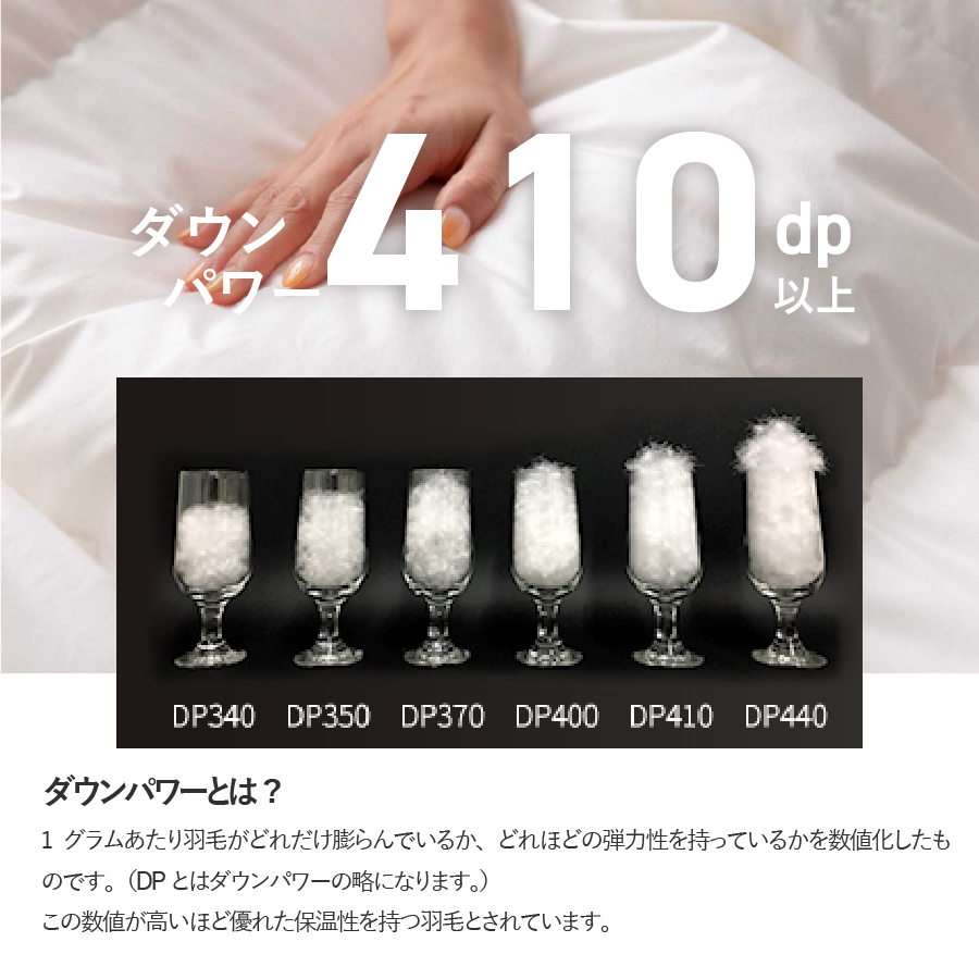 【甲州羽毛ふとん】洗える2枚合せ羽毛ふとんマザーグース93％（シングル/アイボリー）