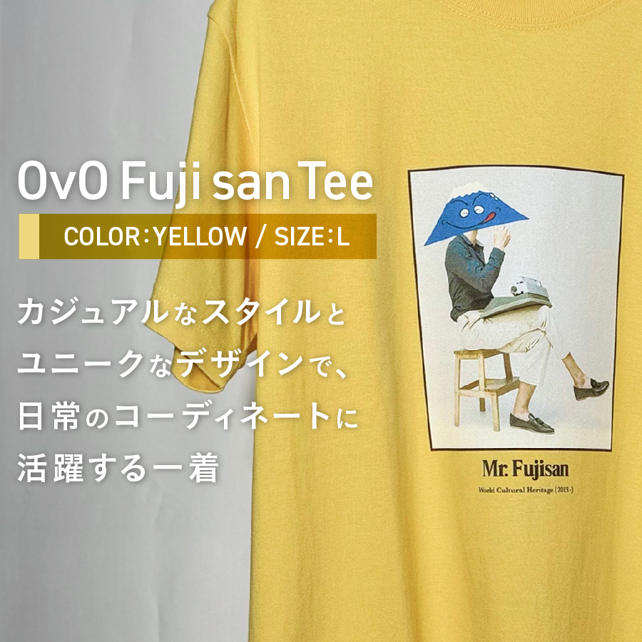 Tã·ã£ã åè¢ YELLOW ãµã€ãº ç¶¿100ïŒ
ã OvO Fuji san Tee ã ãŠãã»ãã¯ã¹ ã«ãžã¥ã¢ã« ãã¡ãã·ã§ã³ é»è² ã€ãšã㌠å¯å£«å±±