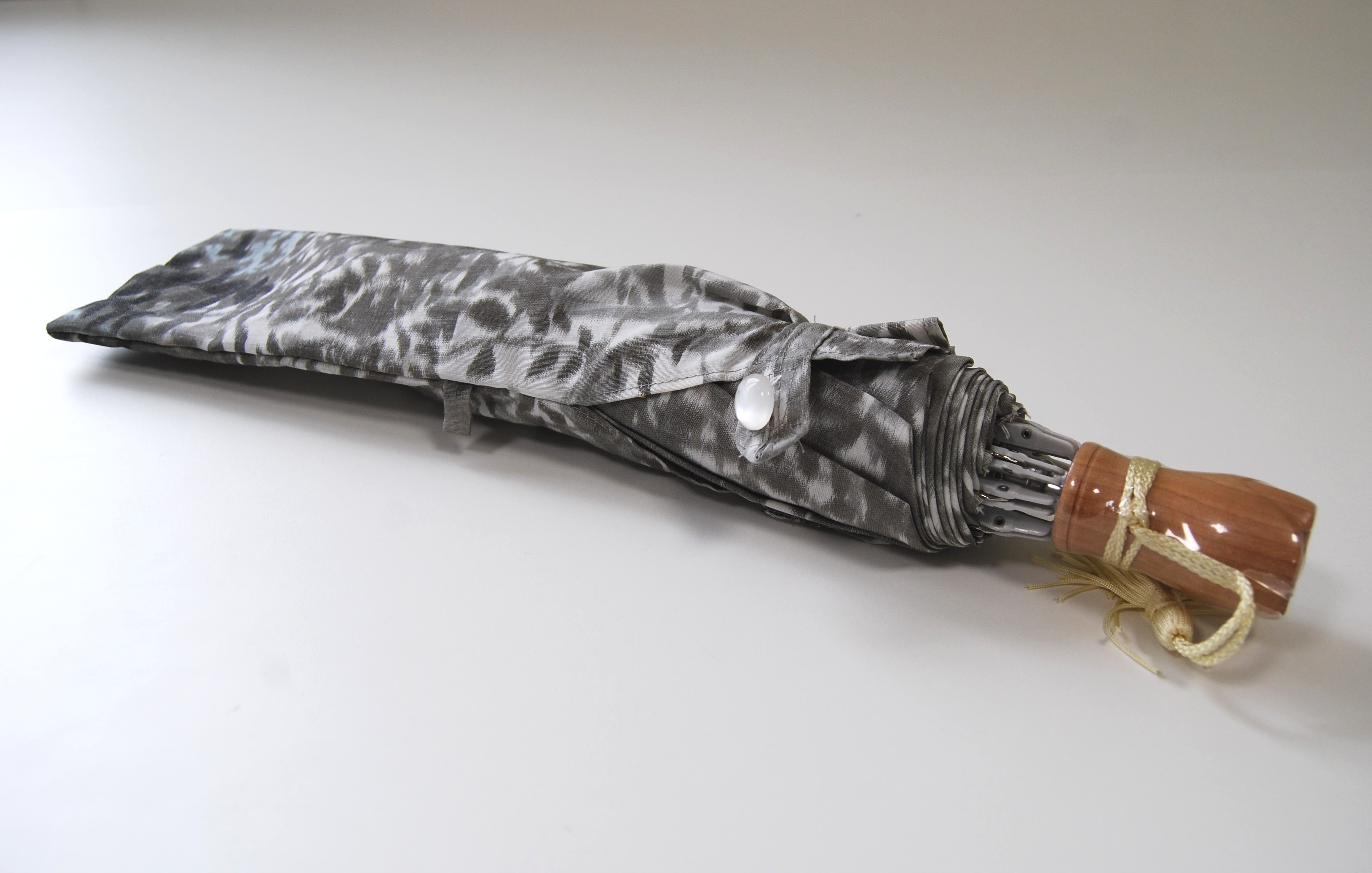 ほぐし織【日傘】　森林/薄墨