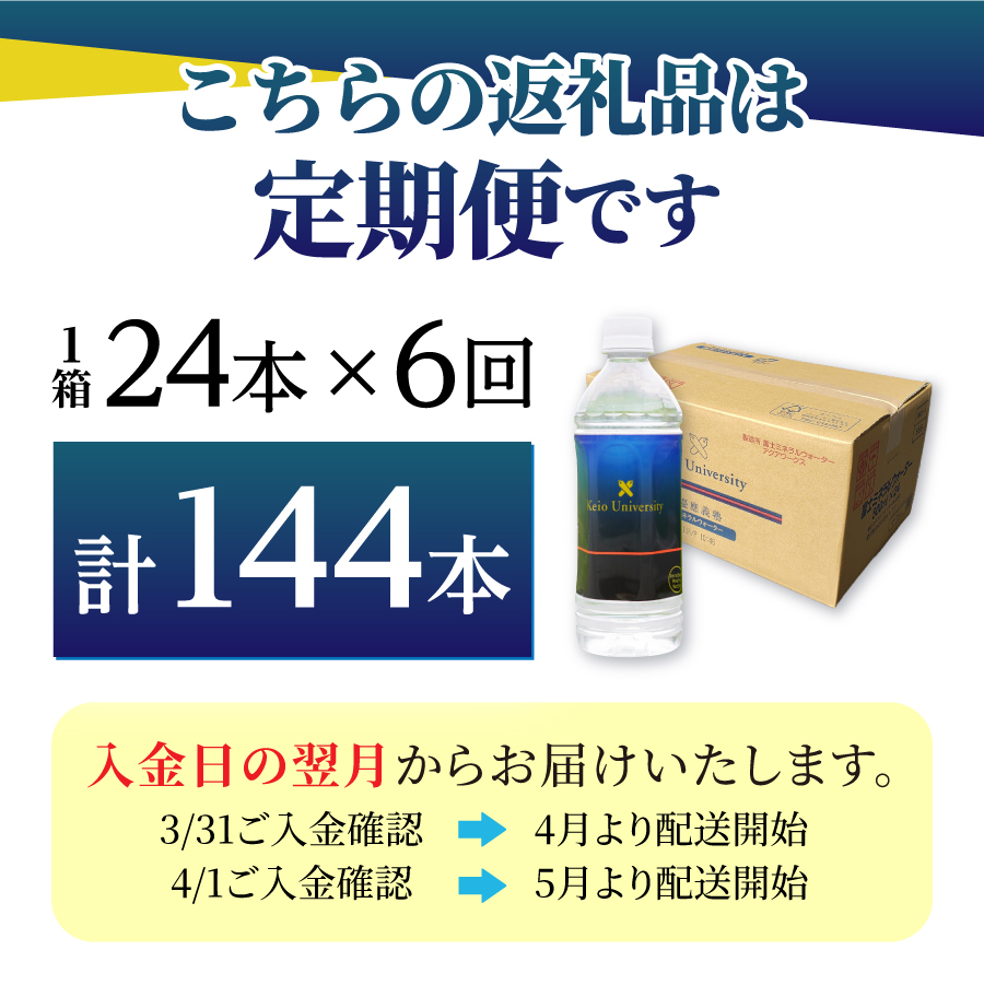 縲6繝カ譛医♀螻翫¢縲第カ諛峨ョ豌エ縲500ml縲24譛ャ