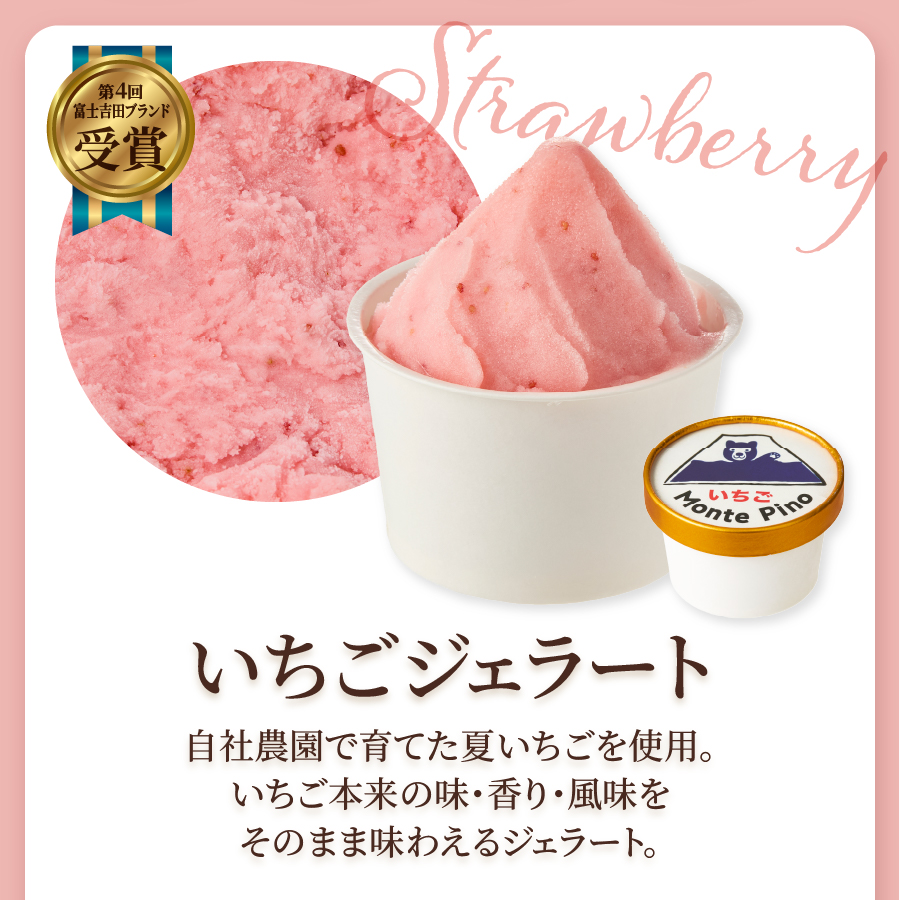 富士山まるごとジェラート　いちご特別セット