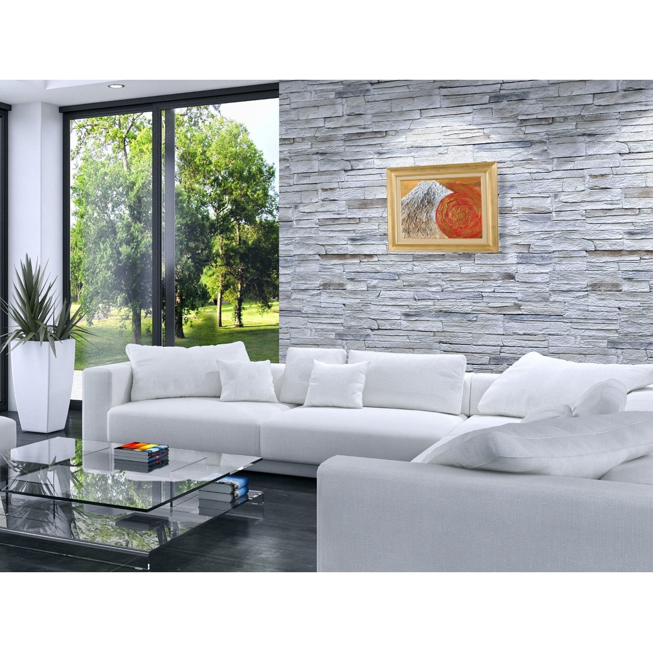 富士山溶岩パワーアート「天陽芙蓉峰（富士山）」