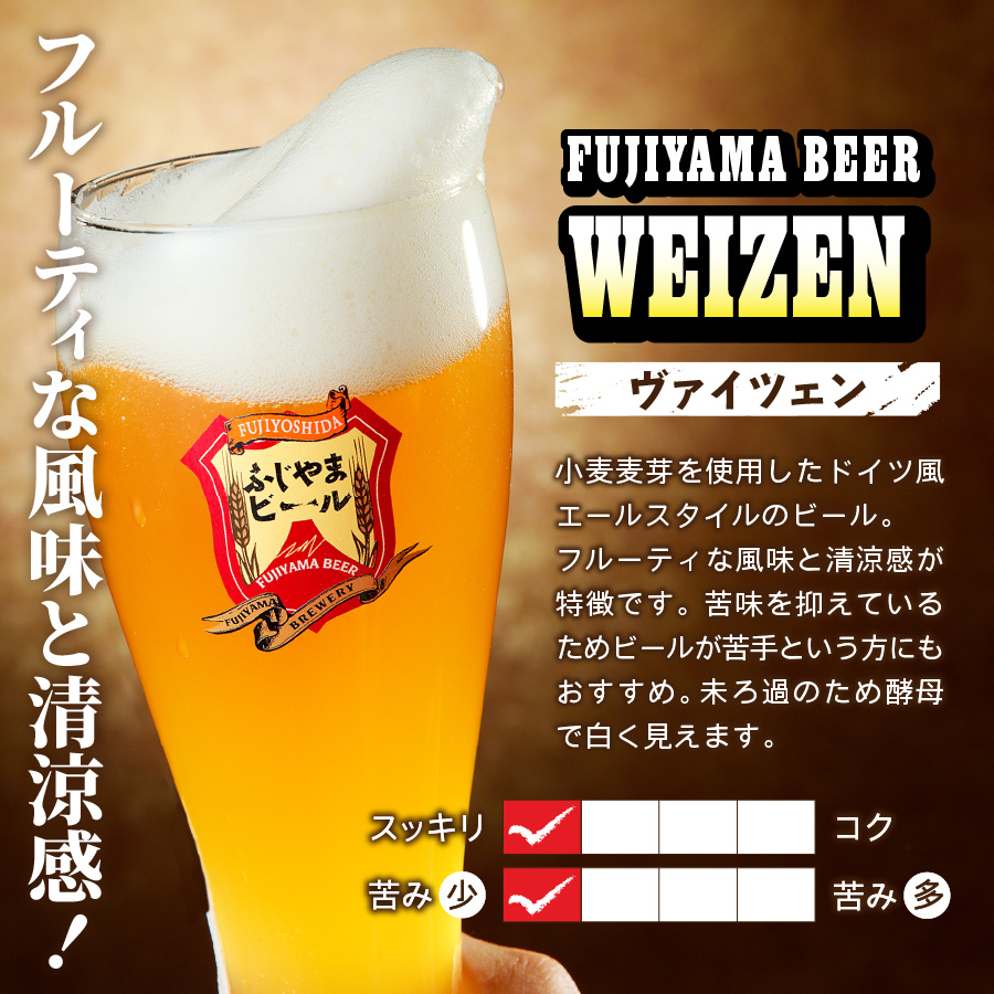 【毎月お届け！】「ふじやまビール」　1L× 3種類セット 定期便