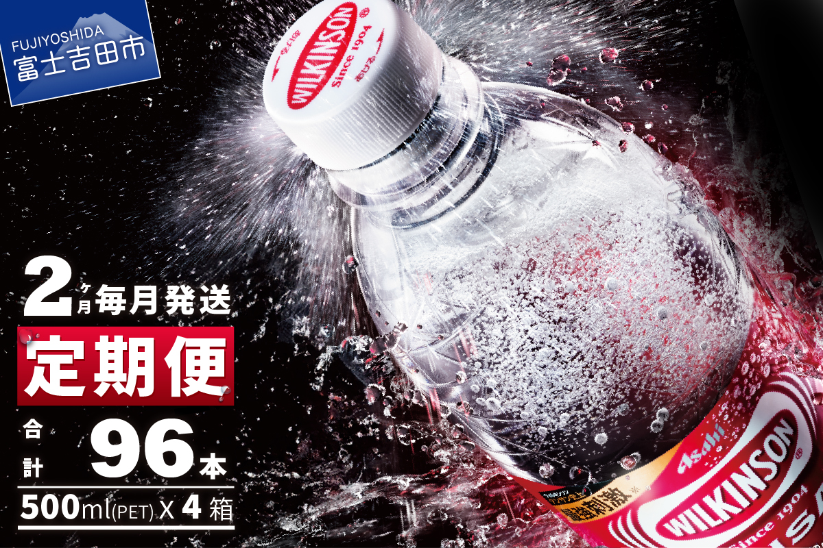 【2ヶ月お届け！】炭酸水 ウィルキンソン タンサン PET500ml×2箱（48本入）定期便