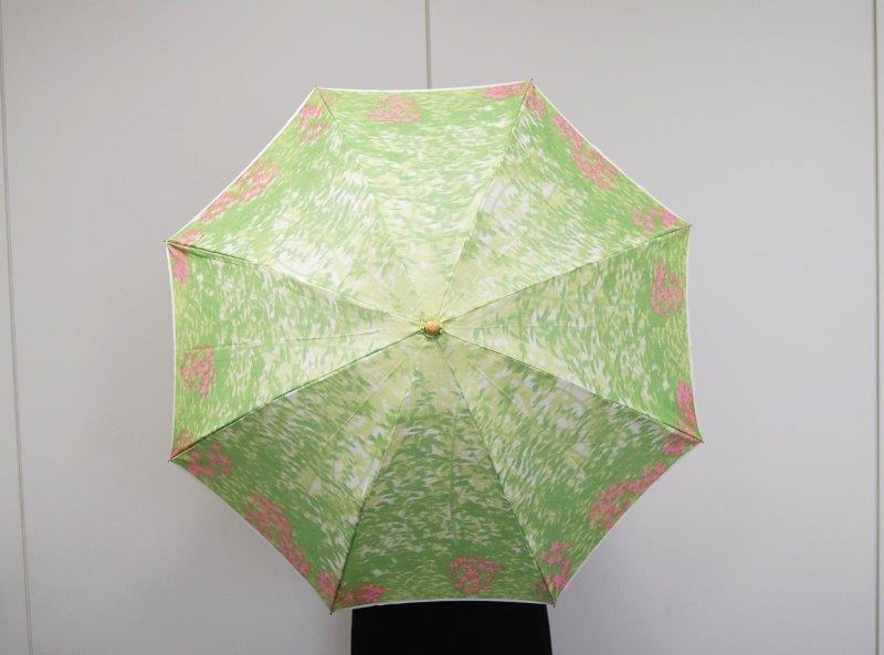 ほぐし織【日傘】　森林/若葉