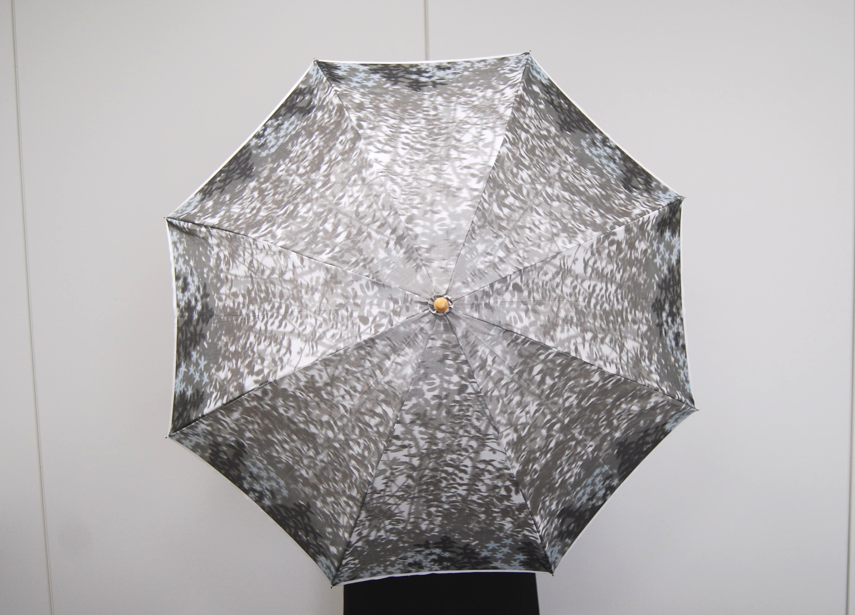 ほぐし織【日傘】　森林/薄墨