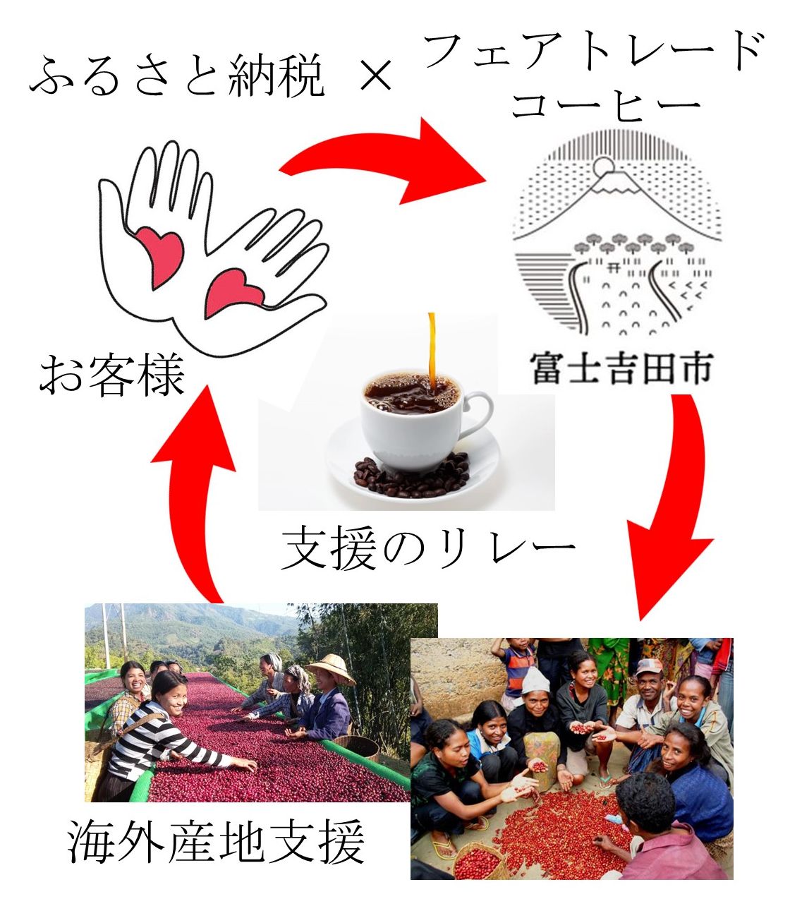 フェアトレードコーヒー　ミャンマー＆東ティモール(ドリップ)