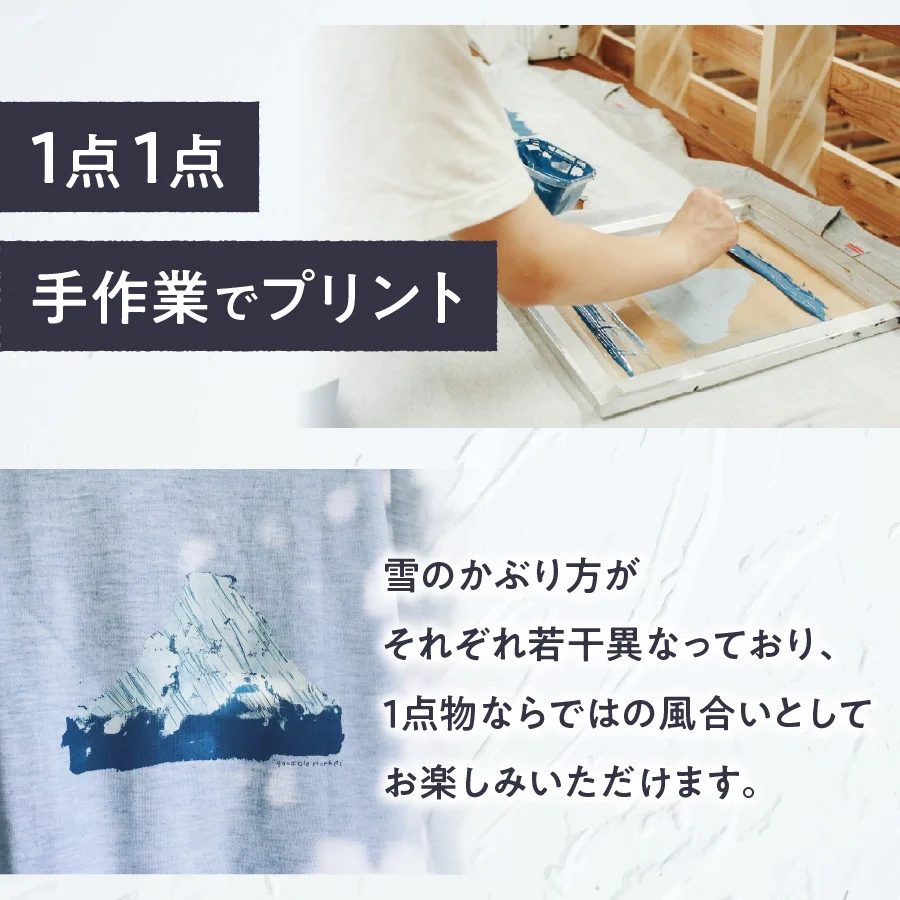Mt.Fuji T-shirt縲凱ADE IN FUJIYOSHIDA縲季ray M繧オ繧、繧コ